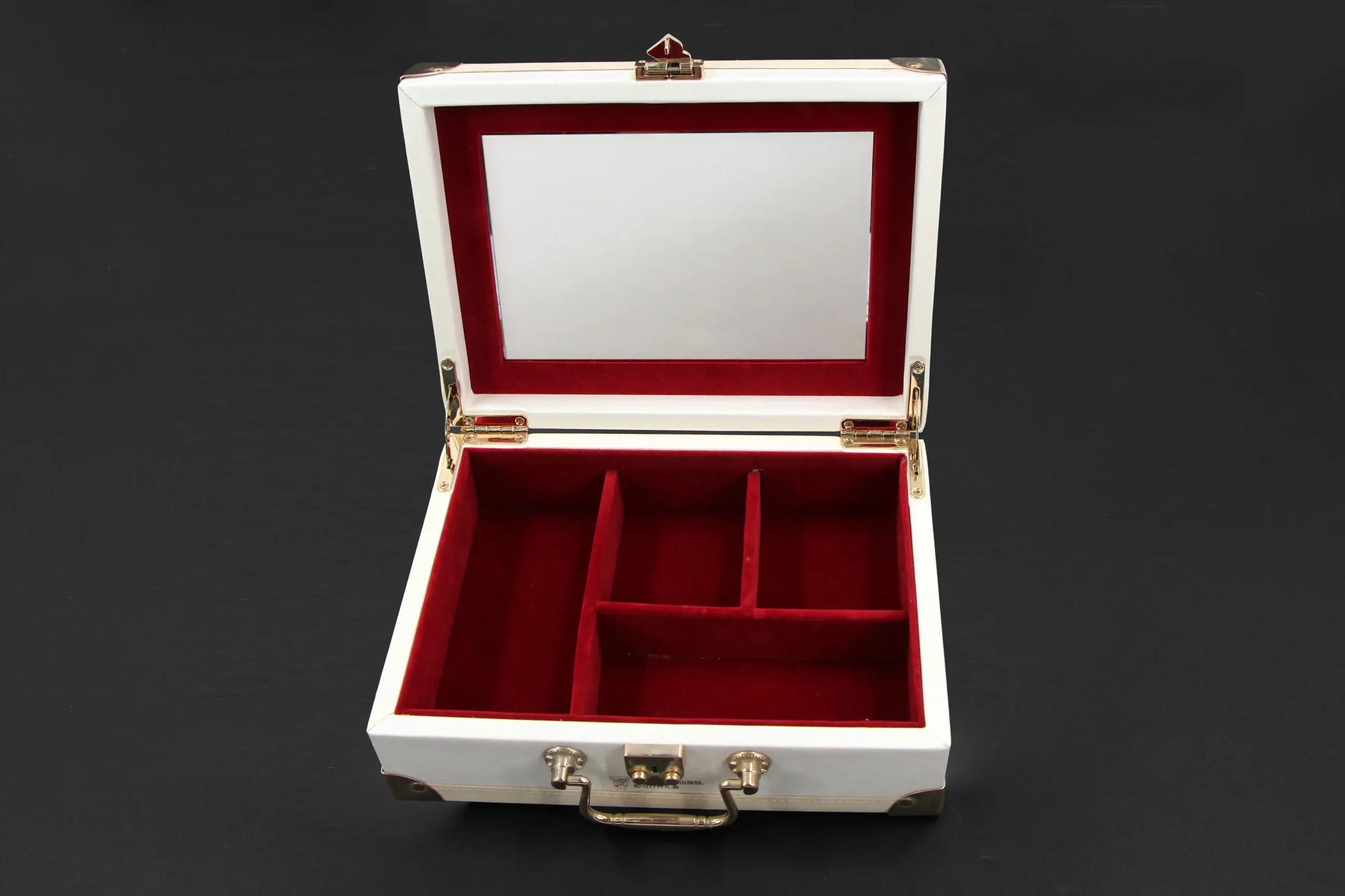 Luxury cosmetic rigid box with velvet lining