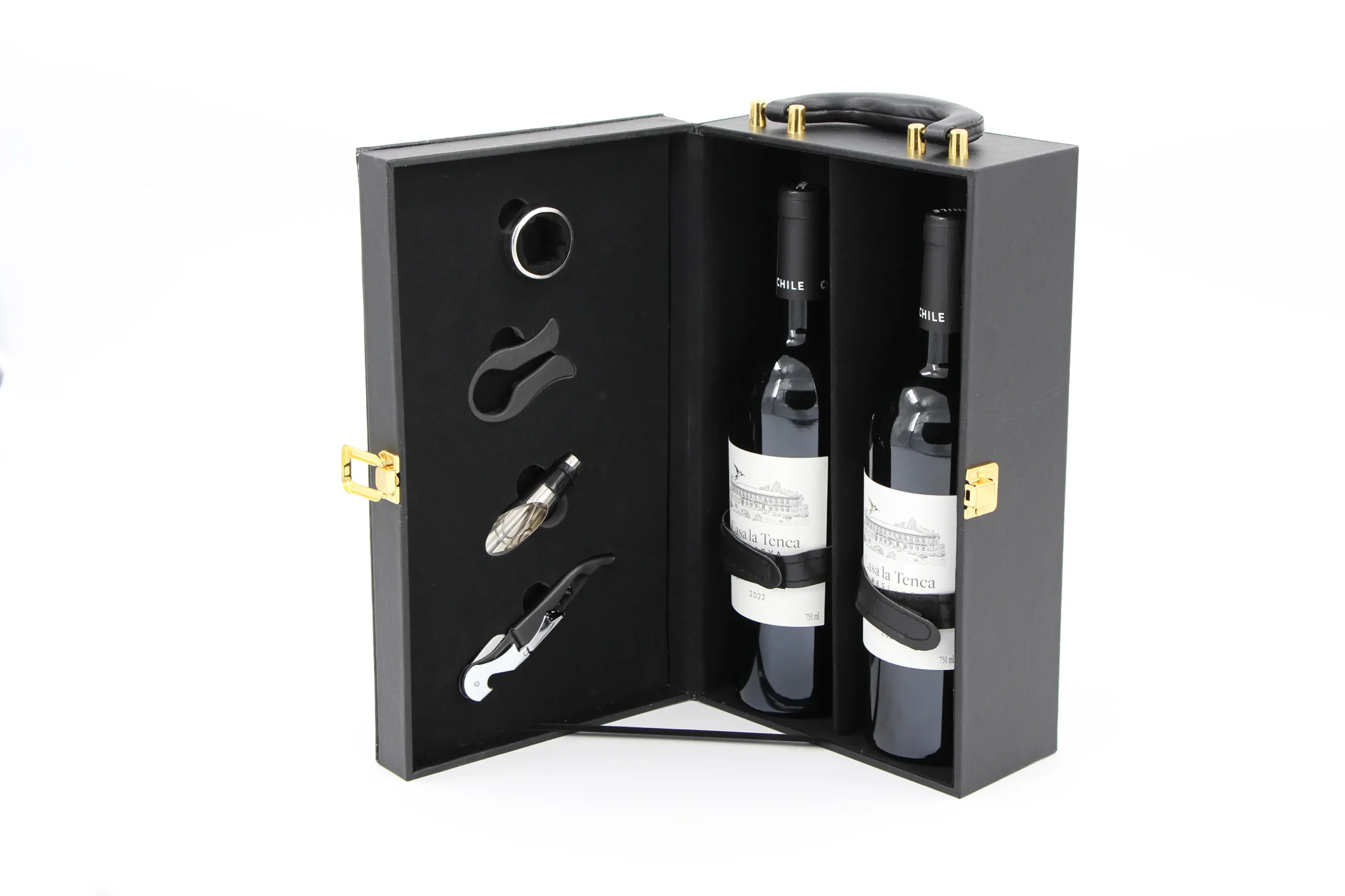 Luxury wine box with premium rigid construction