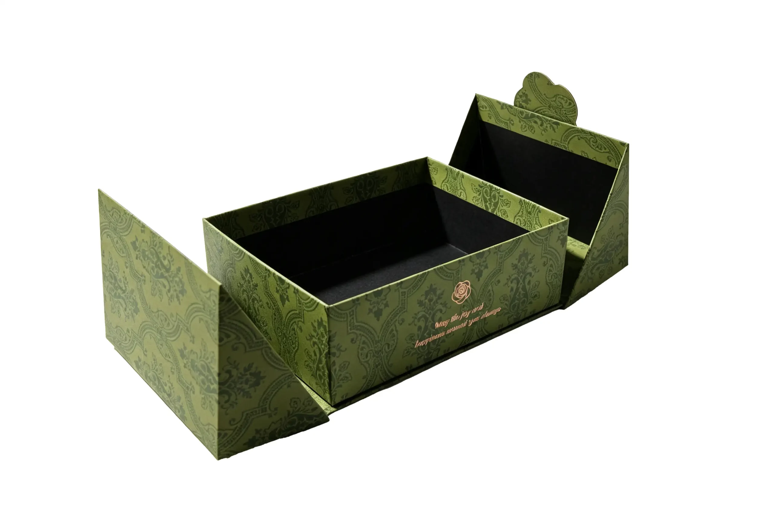 Perfume box manufacturer product with fitted fragrance insert