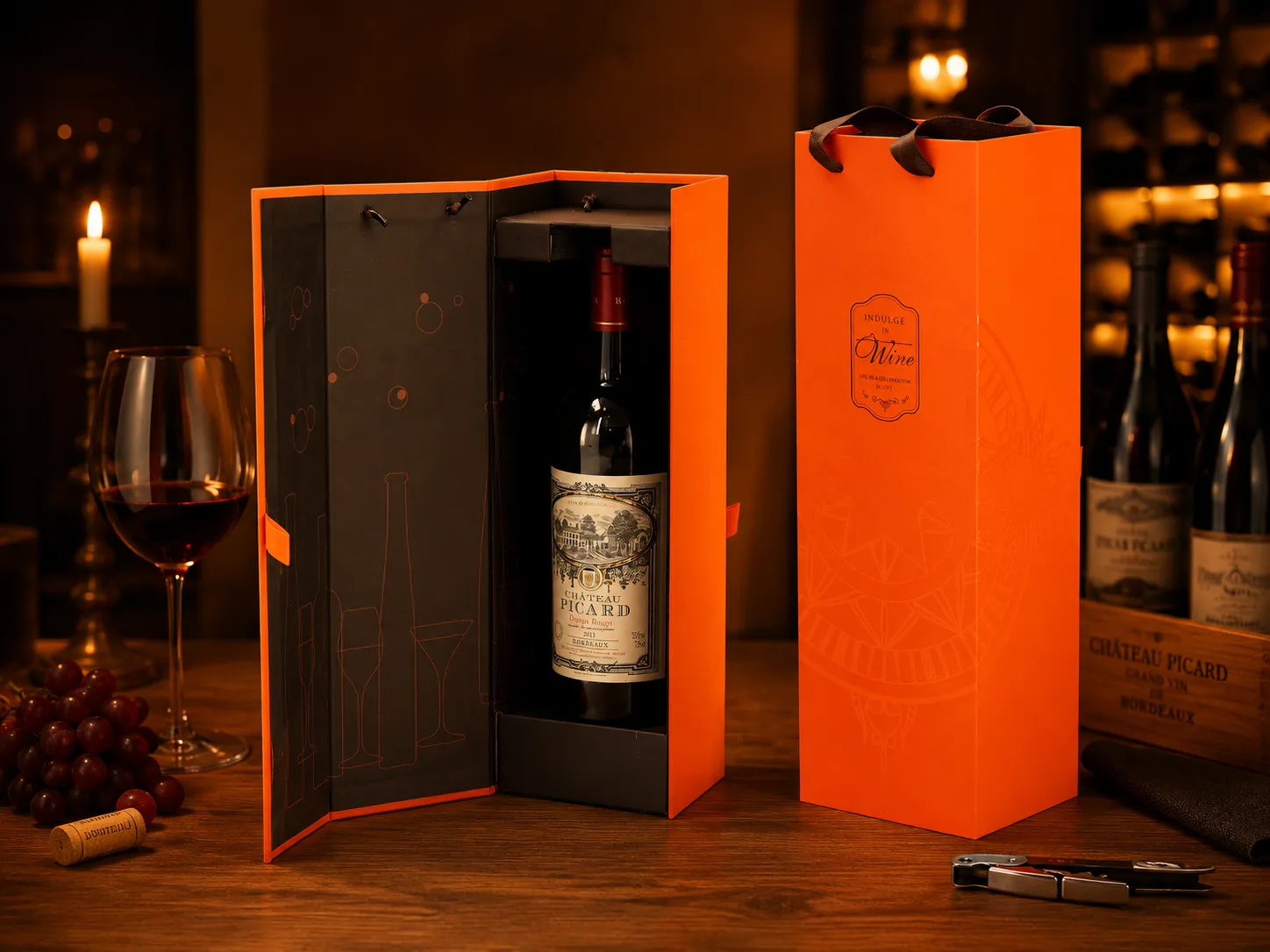 Rigid box vs folding carton — premium rigid gift box example