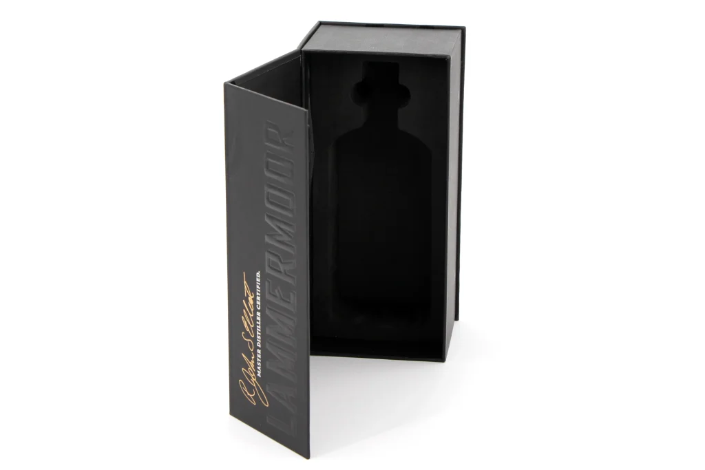 Custom rigid whiskey gift box