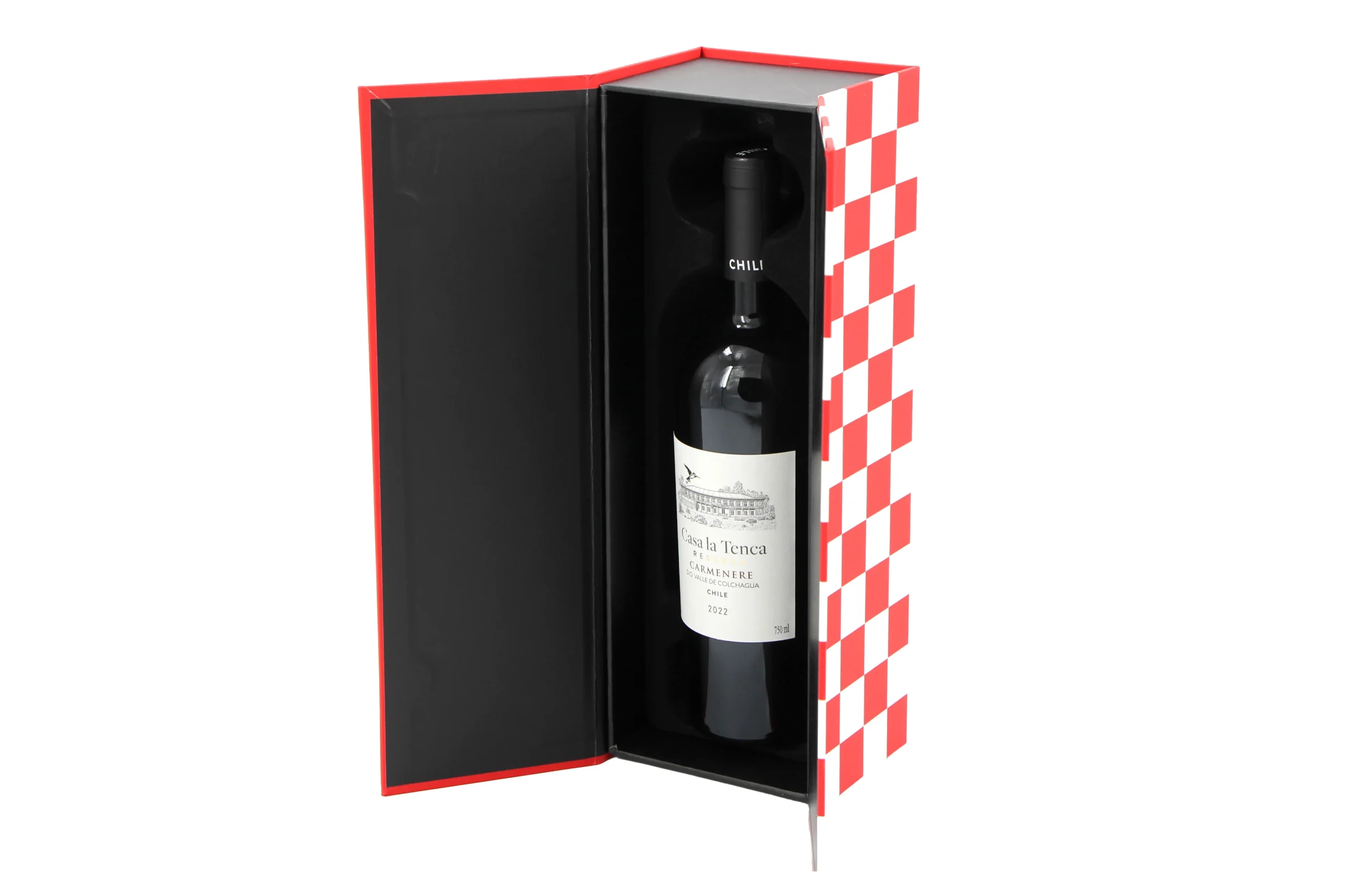 Single-bottle wine box with fitted insert by Topvisio