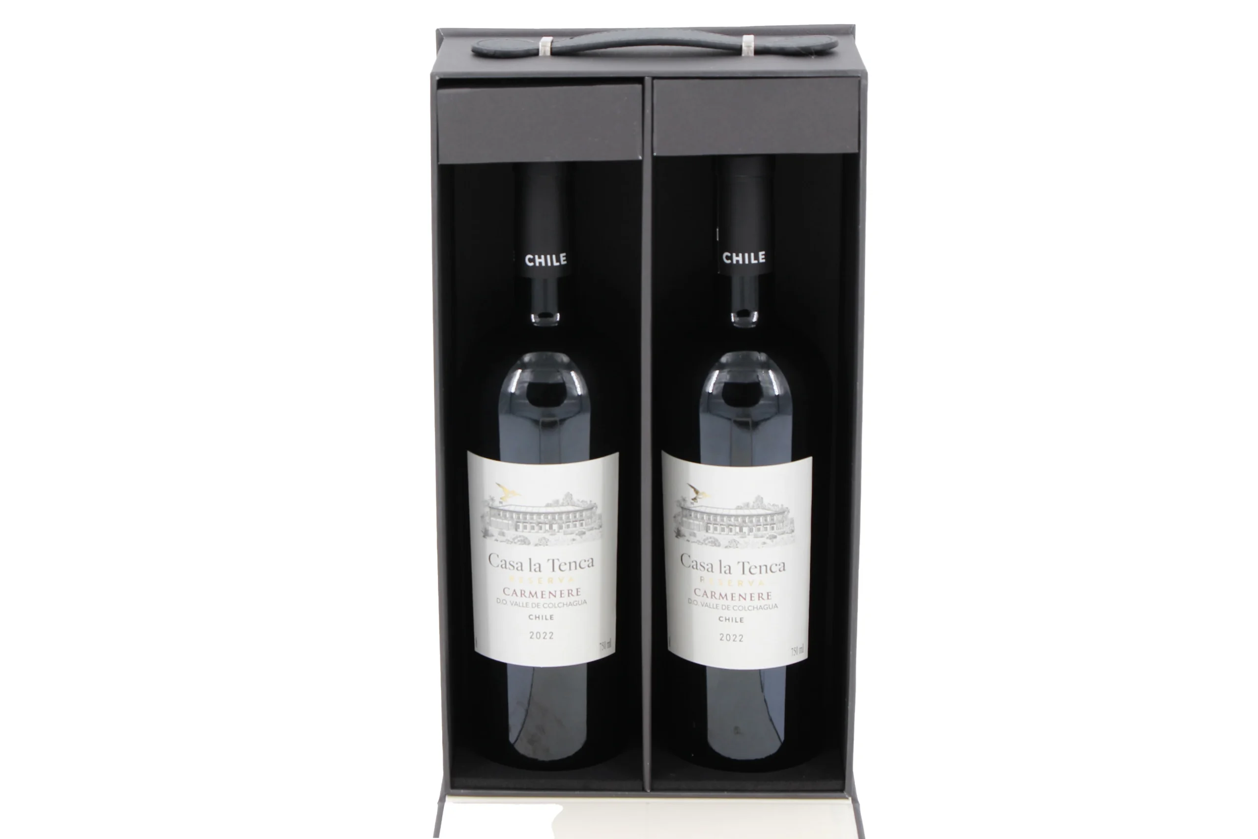 Wine gift box insert holding a bottle securely