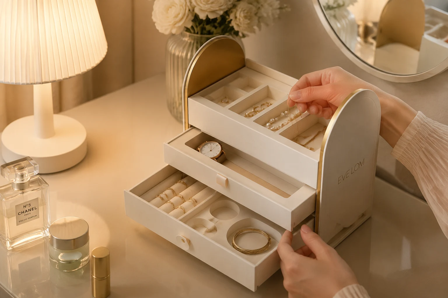 Topvisio Rigid Boxes Jewelry Storage Reuse