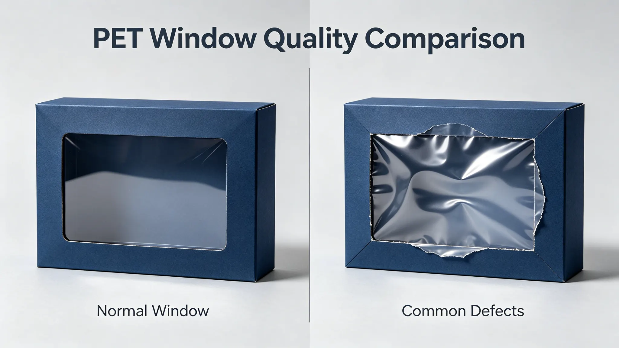 Clear packaging window gift box with PET display panel