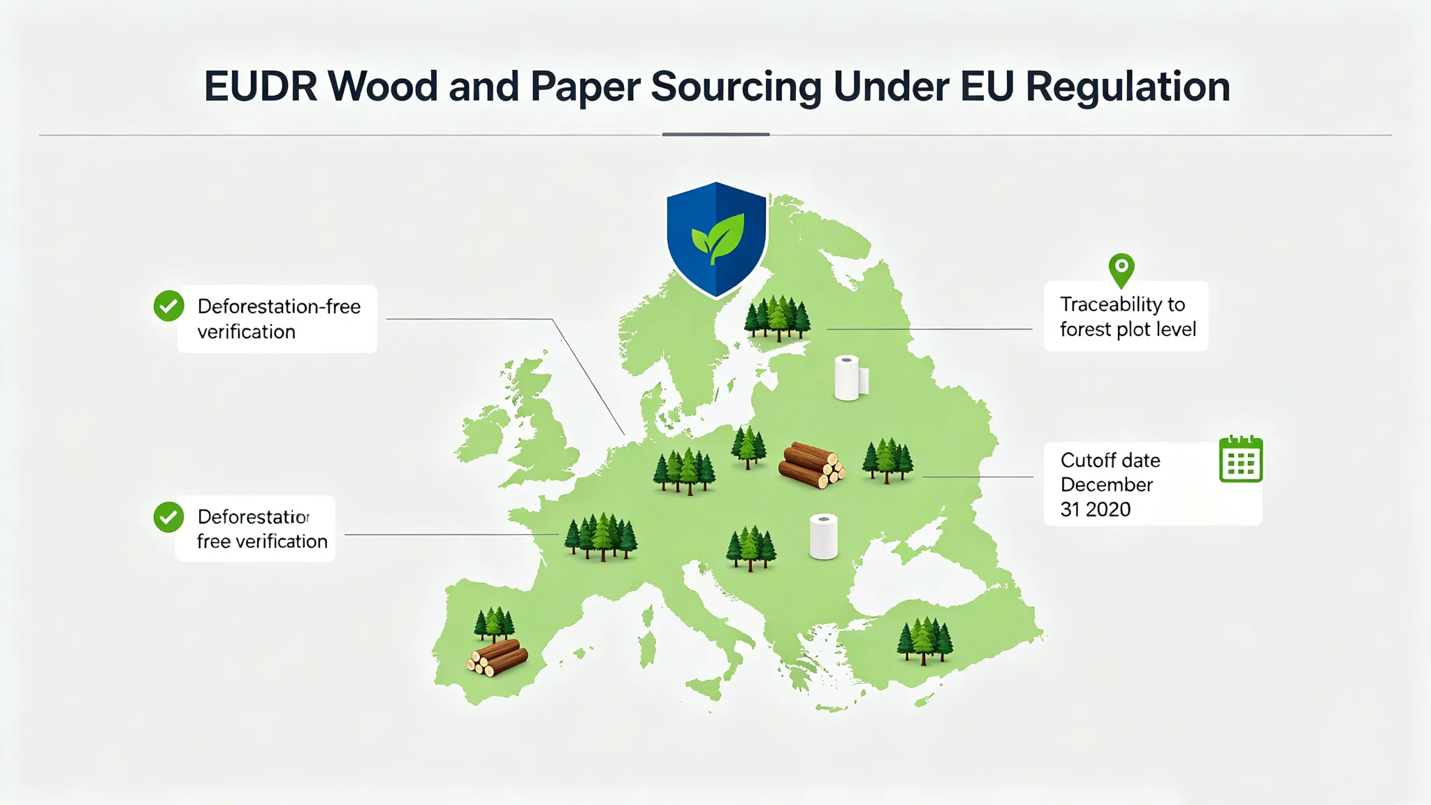 EUDR wood and paper sourcing requirements under EU regulation
