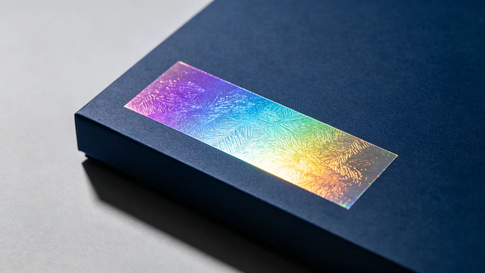 Advanced packaging techniques holographic foil gift box