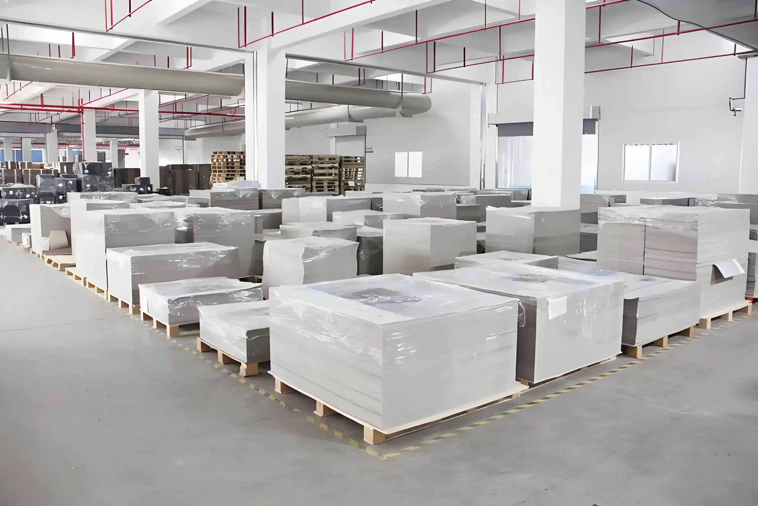 Greyboard and paper materials used for rigid boxes and folding cartons