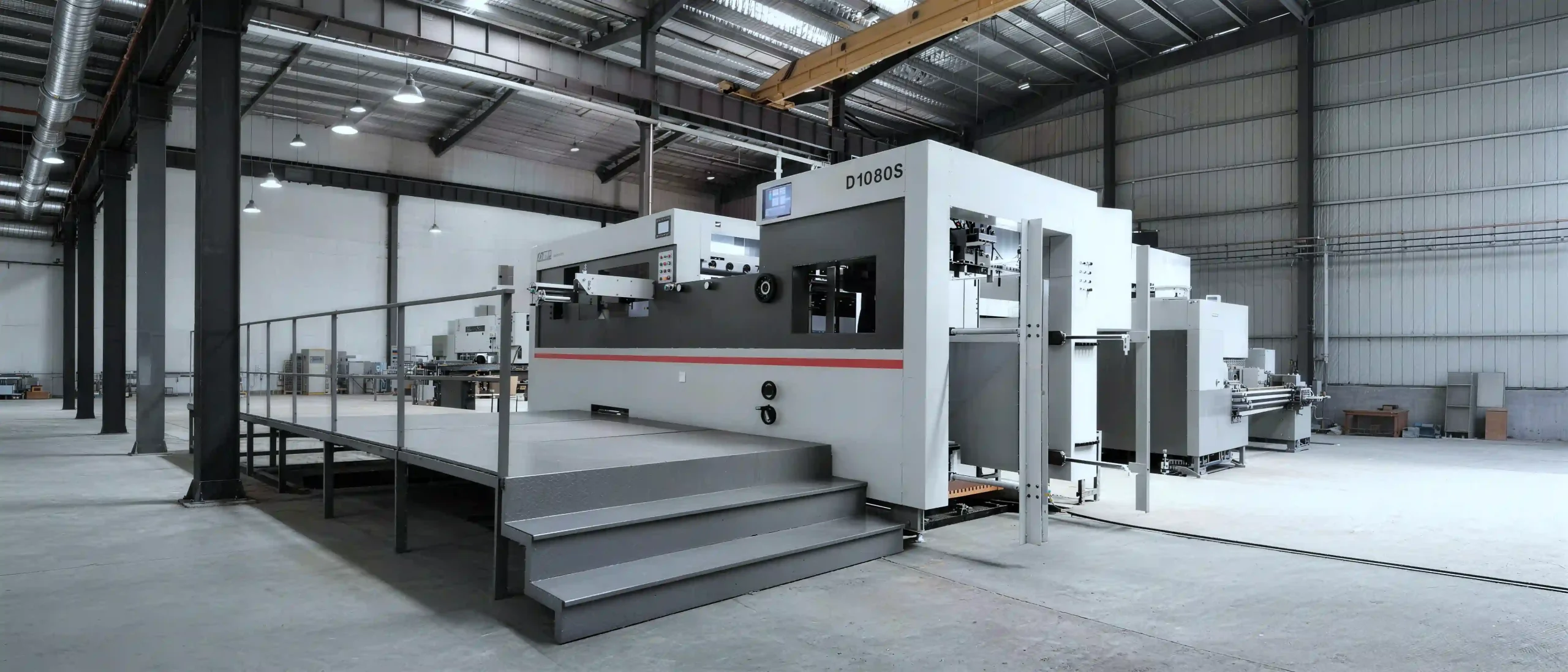 D1080S automatic die cutting machine for precision cutting and creasing of paper packaging for rigid boxes