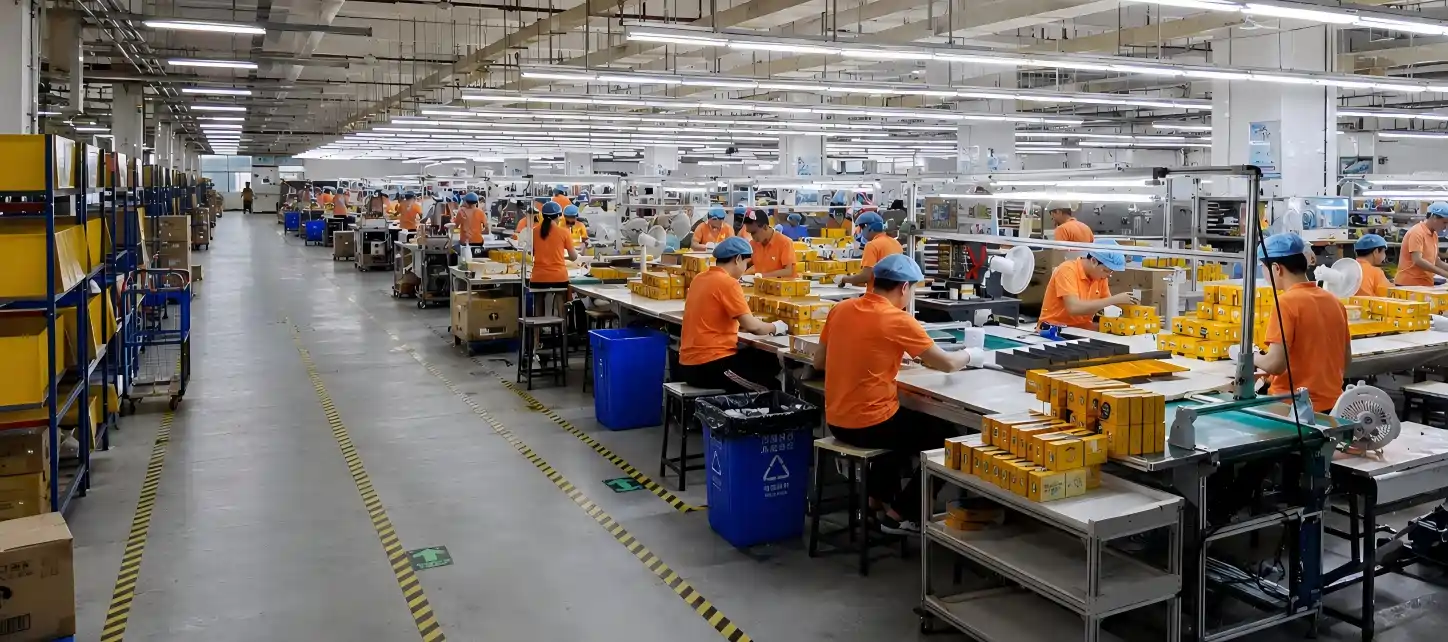 Cosmetic packaging supplier production line at Topvisio factory