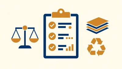 EPR reporting requirements checklist showing material weight and recyclability data