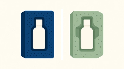 Foam inserts for boxes compared with molded pulp inserts for EPR recyclability